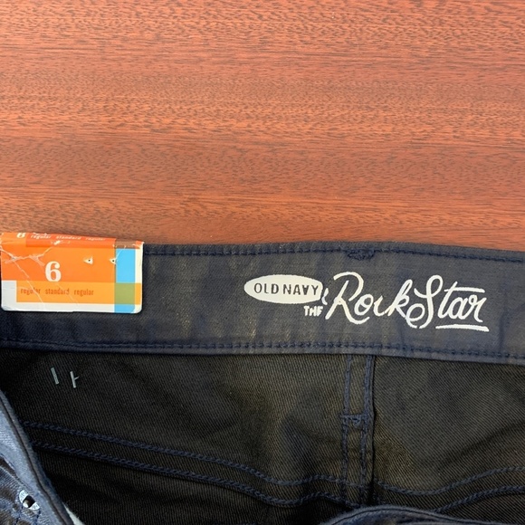 Old Navy Rack Star Dark Skinny Navy Blue - Picture 6 of 8